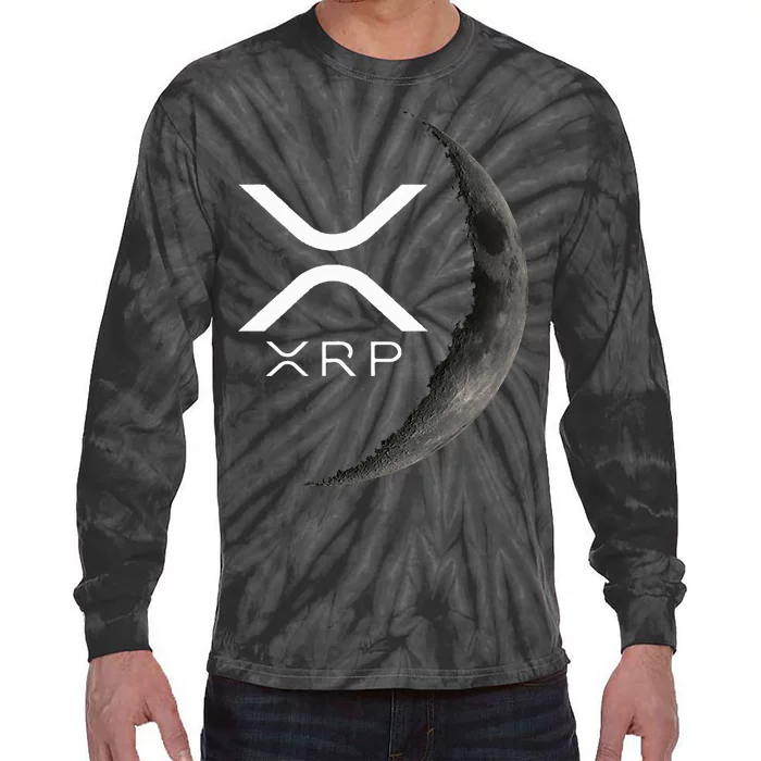 Ripple Xrp Moon Tie-Dye Long Sleeve Shirt