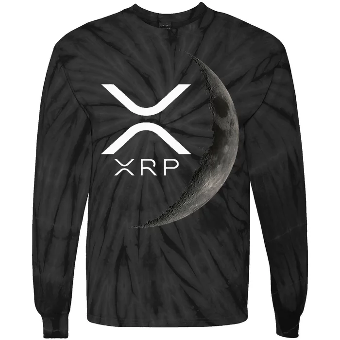 Ripple Xrp Moon Tie-Dye Long Sleeve Shirt