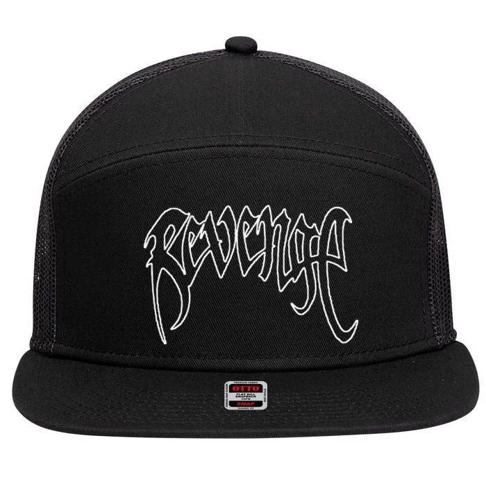 Revenge X 7 Panel Mesh Trucker Snapback Hat