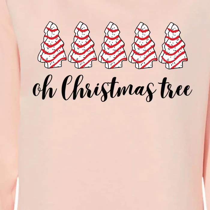 Retro Xmas Tree Cakes Womens California Wash Sweatshirt