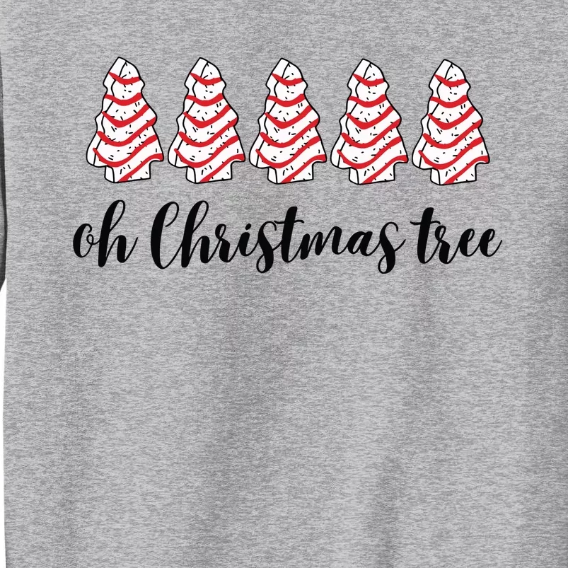 Retro Xmas Tree Cakes Tall Sweatshirt