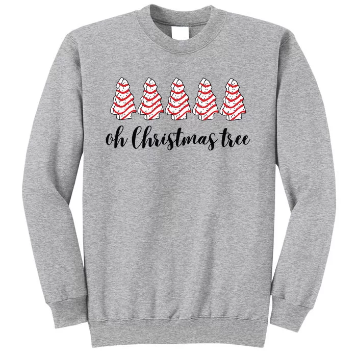 Retro Xmas Tree Cakes Tall Sweatshirt