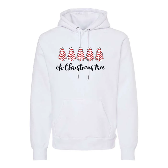 Retro Xmas Tree Cakes Premium Hoodie