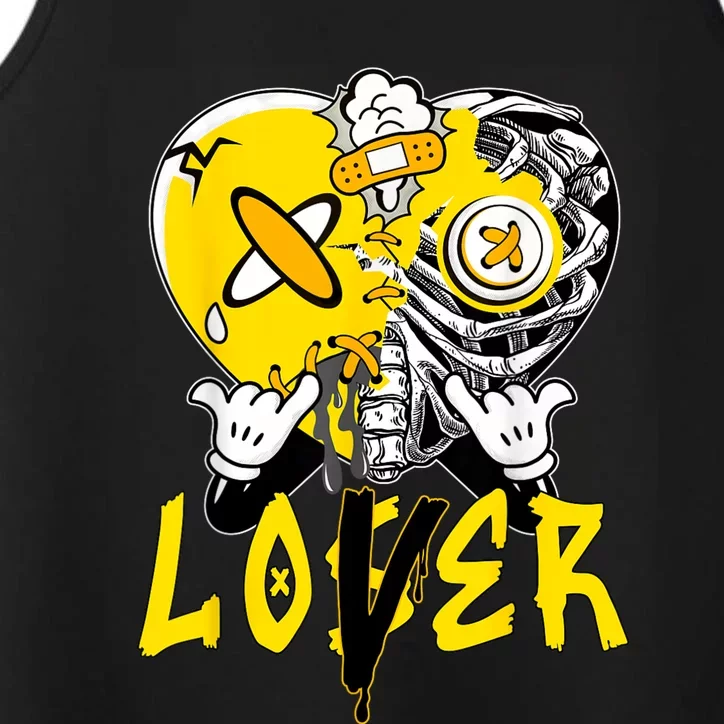 Racer Yellow 5s Tee To Match Loser Lover Heart 5 Racer Blue Performance Tank