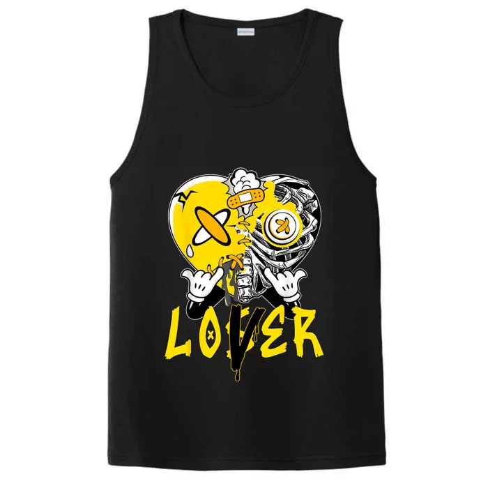 Racer Yellow 5s Tee To Match Loser Lover Heart 5 Racer Blue Performance Tank