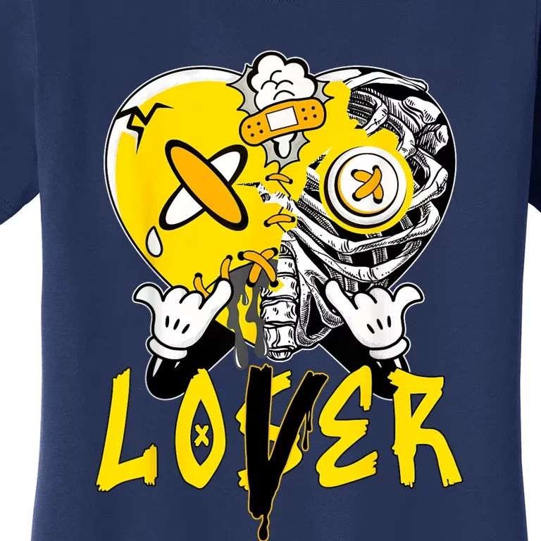 Racer Yellow 5s Tee To Match Loser Lover Heart 5 Racer Blue Women's T-Shirt