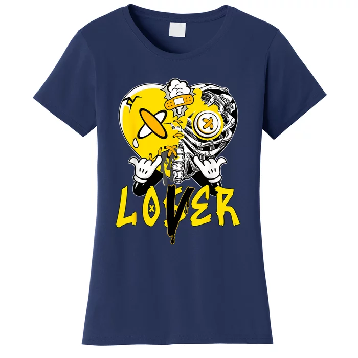 Racer Yellow 5s Tee To Match Loser Lover Heart 5 Racer Blue Women's T-Shirt