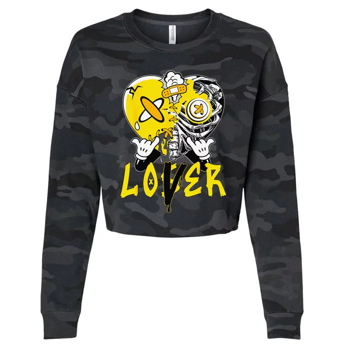 Racer Yellow 5s Tee To Match Loser Lover Heart 5 Racer Blue Cropped Pullover Crew