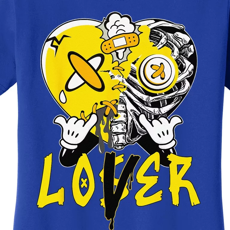 Racer Yellow 5s Tee To Match Loser Lover Heart 5 Racer Blue Women's T-Shirt