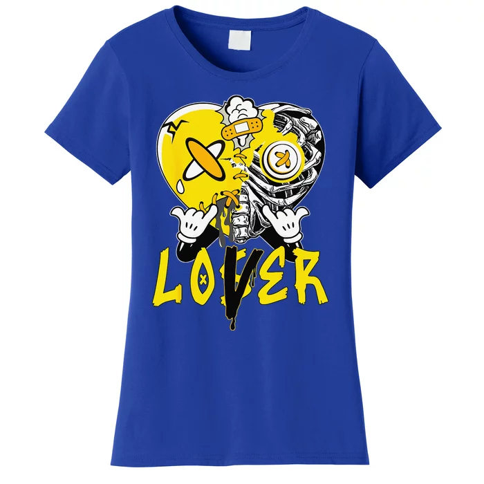 Racer Yellow 5s Tee To Match Loser Lover Heart 5 Racer Blue Women's T-Shirt