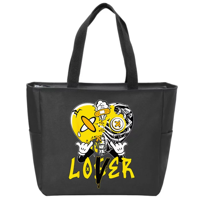 Racer Yellow 5s Tee To Match Loser Lover Heart 5 Racer Blue Zip Tote Bag