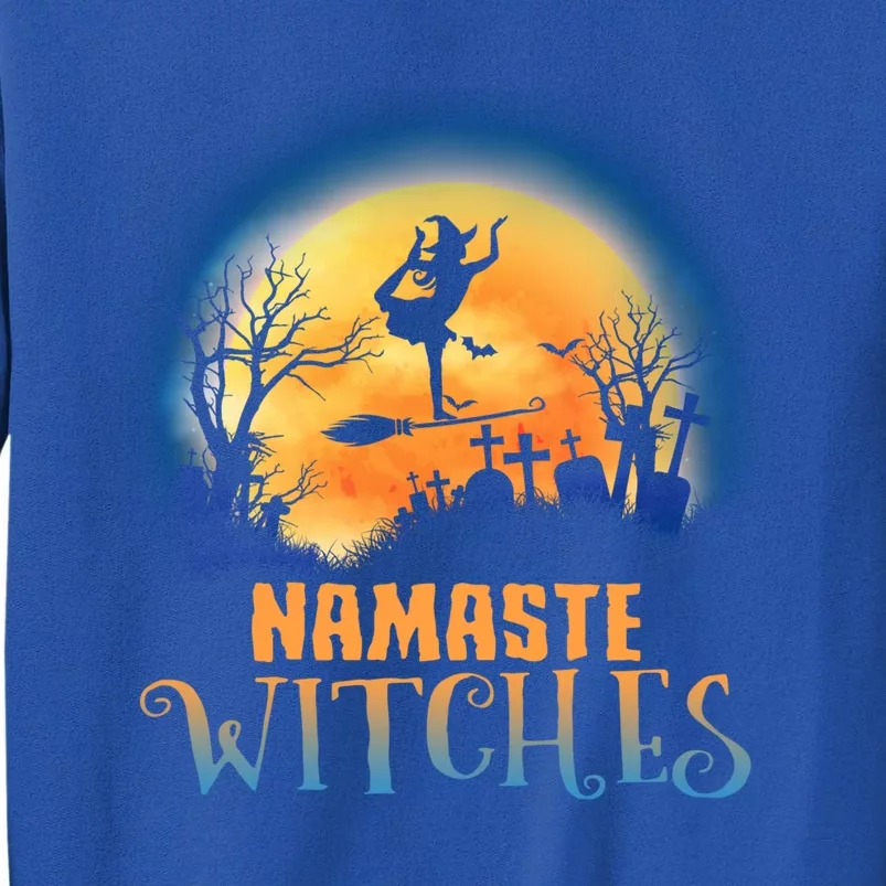 Retro Yoga And Namaste Witches Meditation Costume Halloween Gift Sweatshirt