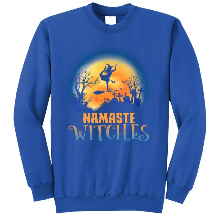 Retro Yoga And Namaste Witches Meditation Costume Halloween Gift Sweatshirt