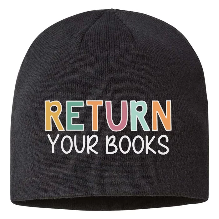 Return Your Books Library Librarian 8 1/2in Sustainable Knit Beanie