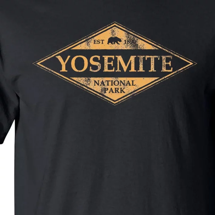 Retro Yosemite California Established 1890 National Park Tall T-Shirt