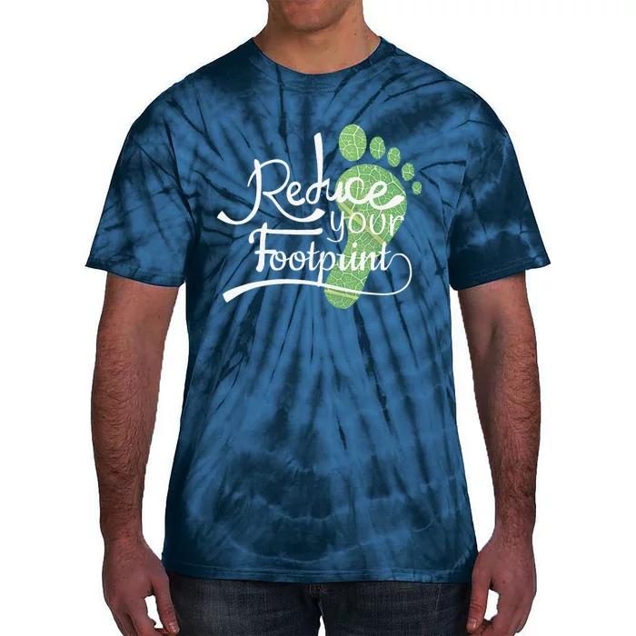 Reduce Your Carbon Footprint Earth Day Environmentalist Tie-Dye T-Shirt