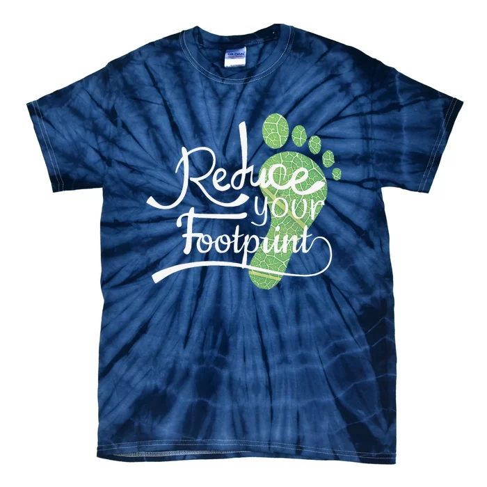 Reduce Your Carbon Footprint Earth Day Environmentalist Tie-Dye T-Shirt