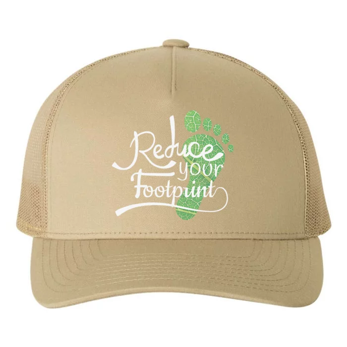 Reduce Your Carbon Footprint Earth Day Environmentalist Yupoong Adult 5-Panel Trucker Hat