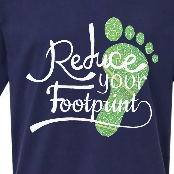 Reduce Your Carbon Footprint Earth Day Environmentalist Sueded Cloud Jersey T-Shirt