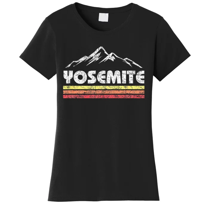 Retro Yosemite California Vintage National Park Souvenir Women's T-Shirt