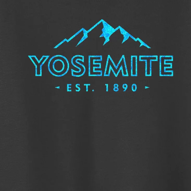 Retro Yosemite California Established 1890 National Park Toddler T-Shirt