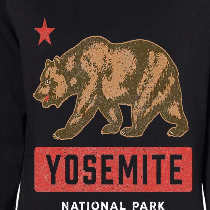 Retro Yosemite California Established 1890 National Park Womens California Wash Sweatshirt