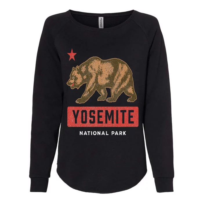 Retro Yosemite California Established 1890 National Park Womens California Wash Sweatshirt