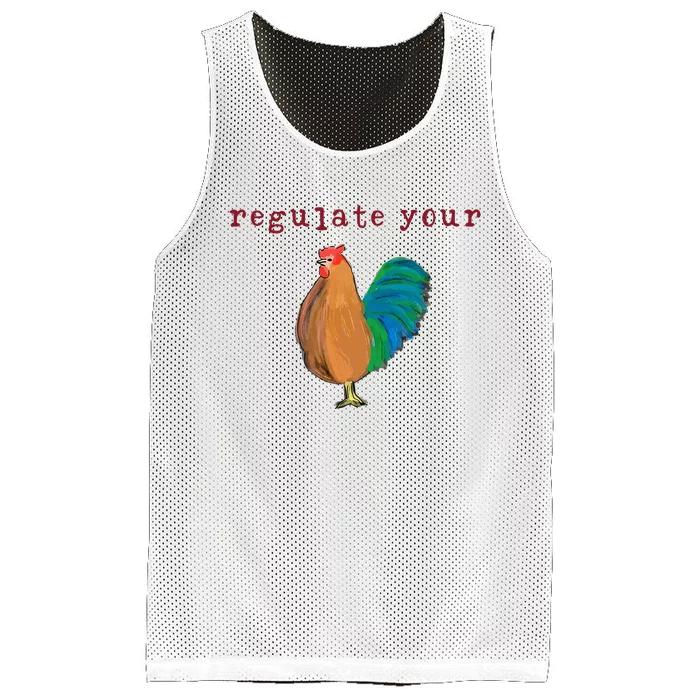 Regulate Your Cock Feminist Rights Mesh Reversible Basketball Jersey Tank