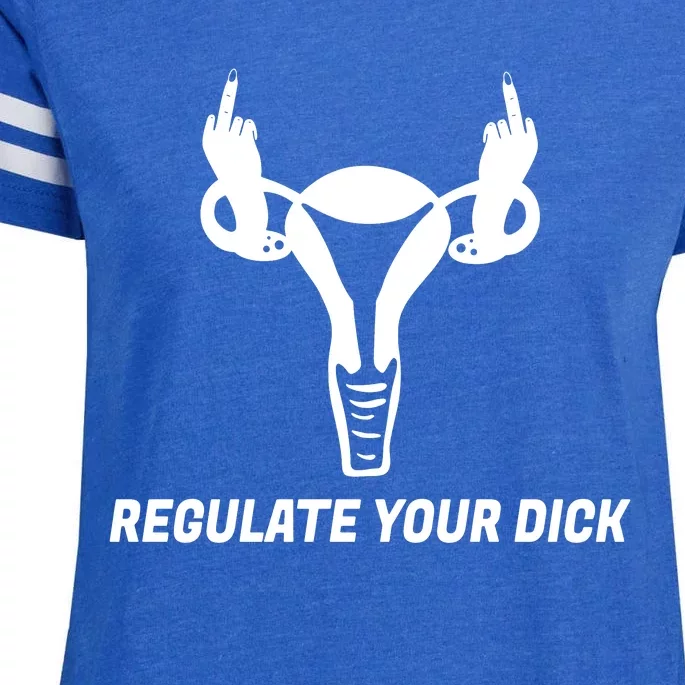 Regulate Your Dick Enza Ladies Jersey Football T-Shirt