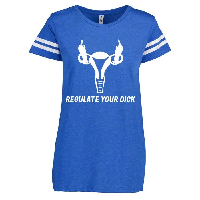 Regulate Your Dick Enza Ladies Jersey Football T-Shirt