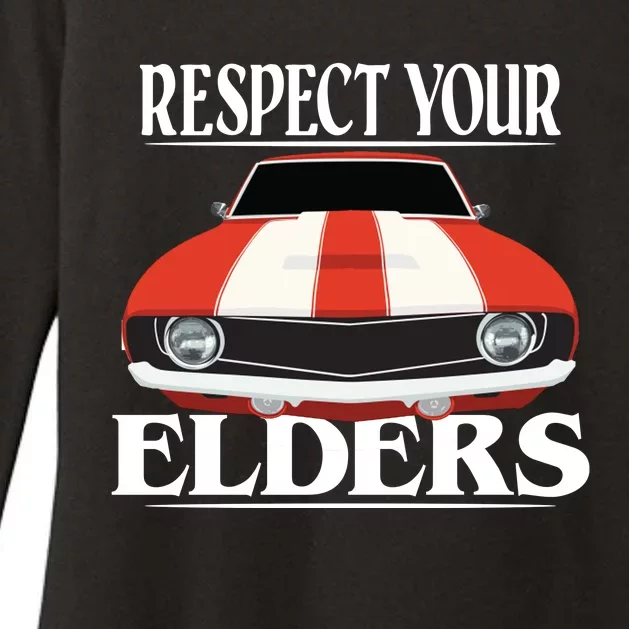 Respect Your Elders Classic Car Womens CVC Long Sleeve Shirt