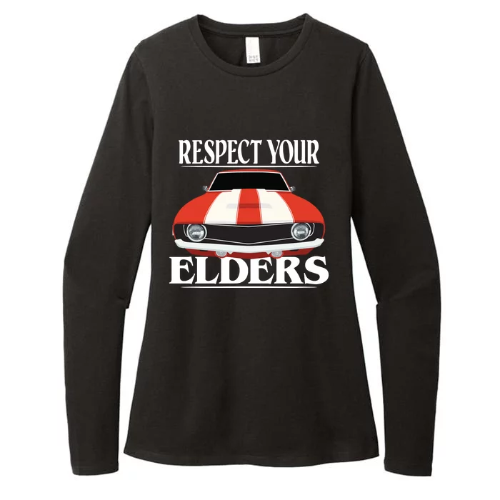 Respect Your Elders Classic Car Womens CVC Long Sleeve Shirt