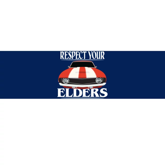 Respect Your Elders Classic Car Bumper Sticker