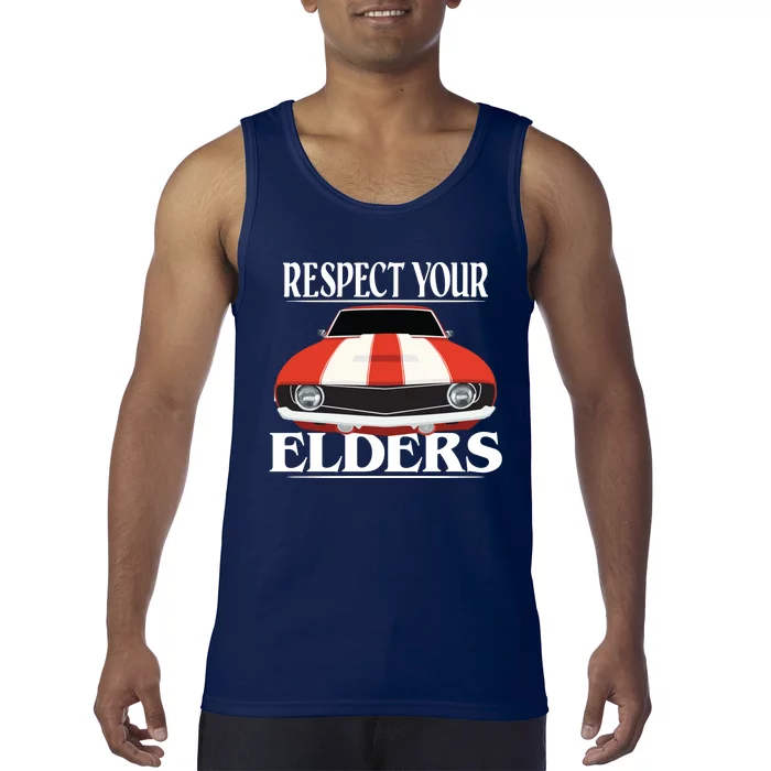 Respect Your Elders Classic Car Tank Top