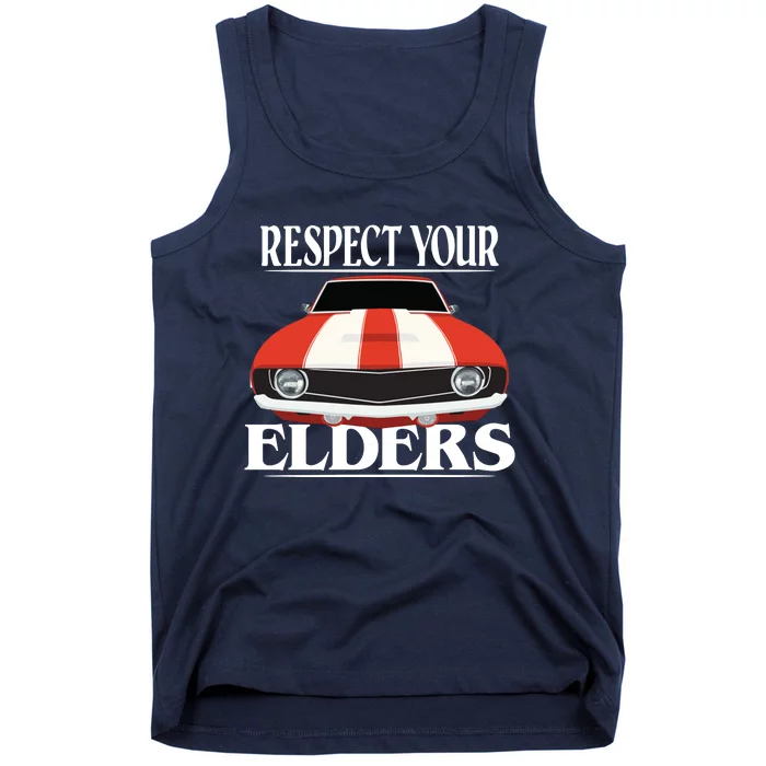 Respect Your Elders Classic Car Tank Top