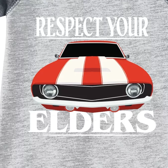 Respect Your Elders Classic Car Infant Baby Jersey Bodysuit