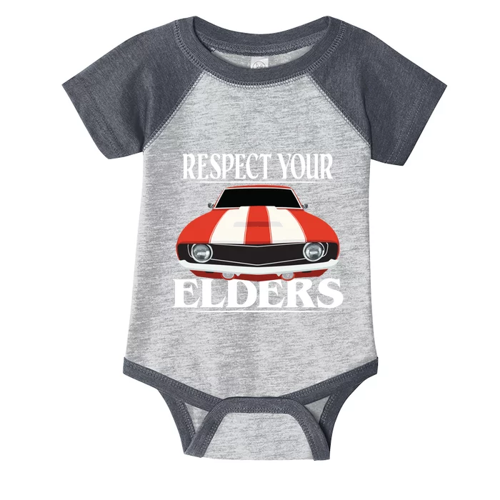 Respect Your Elders Classic Car Infant Baby Jersey Bodysuit