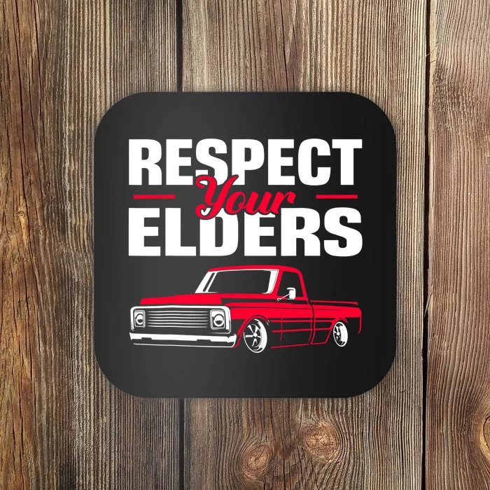 Respect Your Elders Vintage Truck Coaster