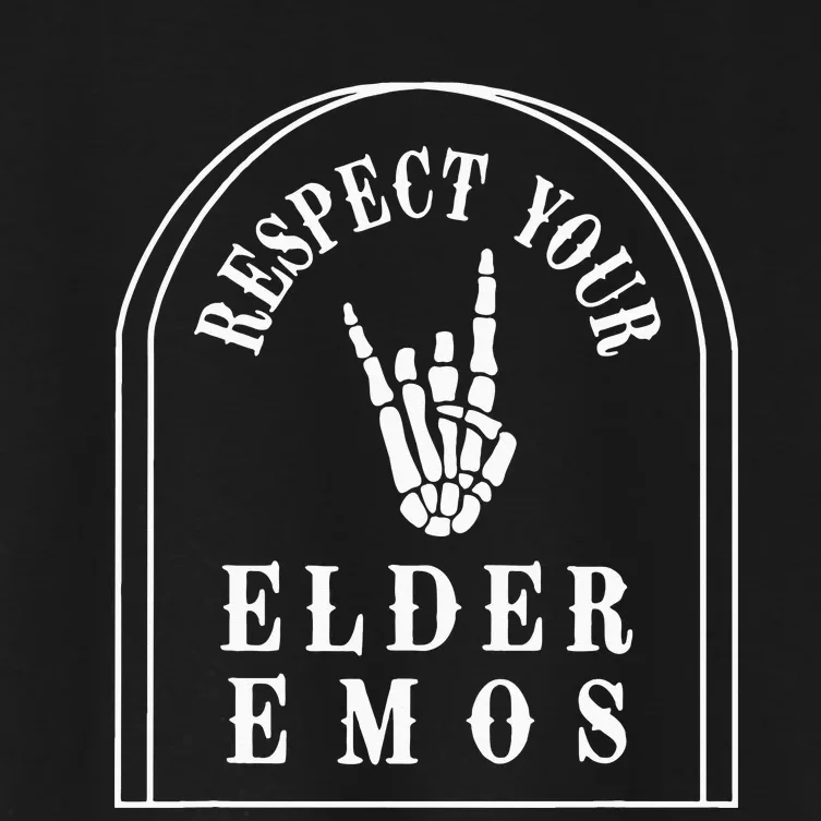 Respect Your Elder Emos Women's Crop Top Tee