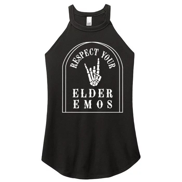 Respect Your Elder Emos Women’s Perfect Tri Rocker Tank