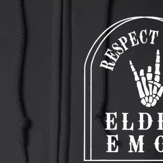 Respect Your Elder Emos Full Zip Hoodie