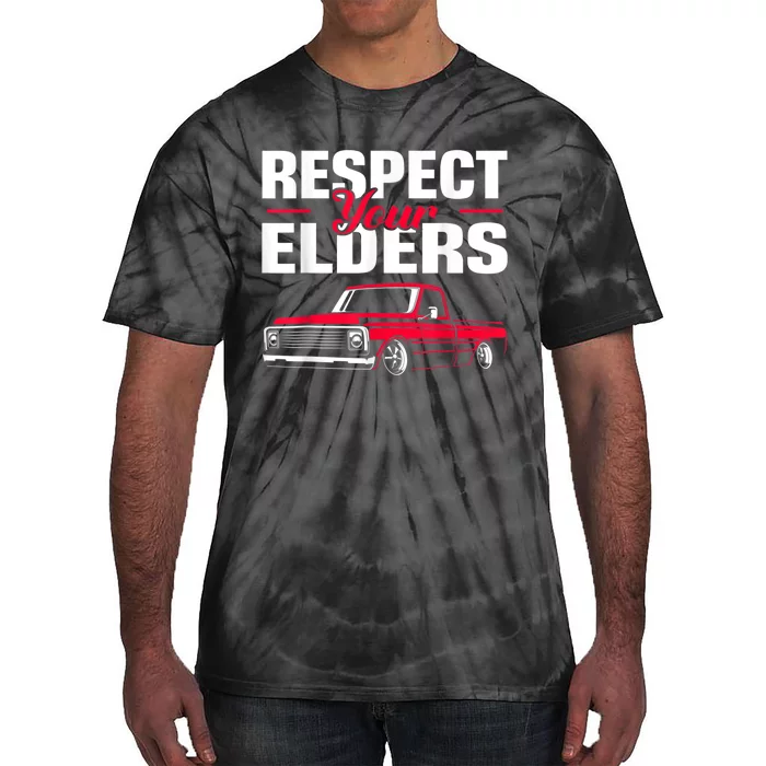 Respect Your Elders Classic Lowrider C10 Vintage Truck Tie-Dye T-Shirt