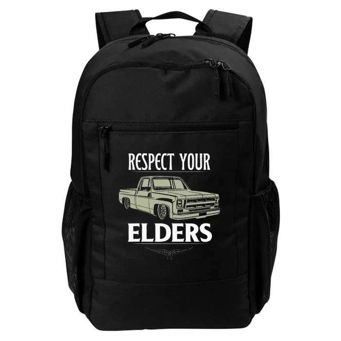 Respect Your Elders Funny Classic Pickup Truck Lovers Daily Commute Backpack