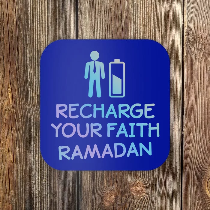 Recharge Your Faith Ramadan Funny Allahu Akhbar Humor Gift Coaster