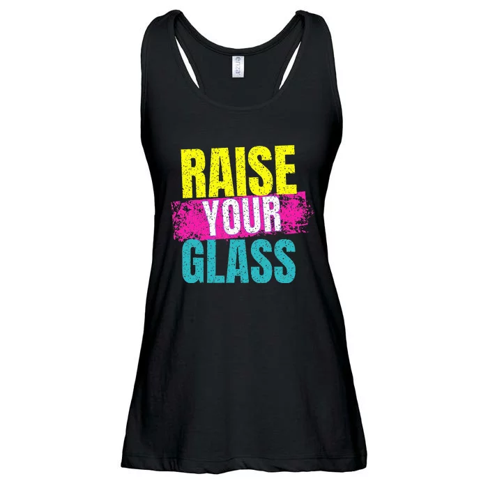 Raise Your Glass Ladies Essential Flowy Tank