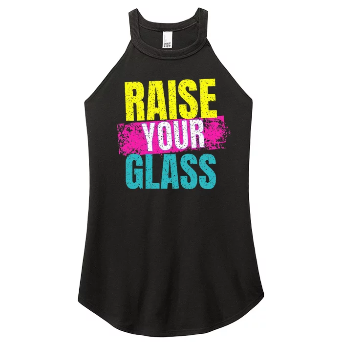 Raise Your Glass Women’s Perfect Tri Rocker Tank