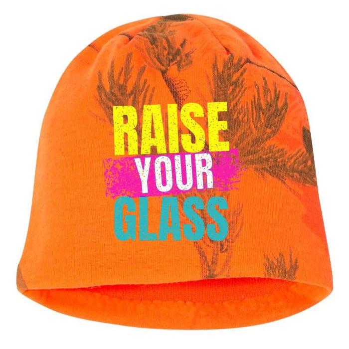 Raise Your Glass Kati - Camo Knit Beanie