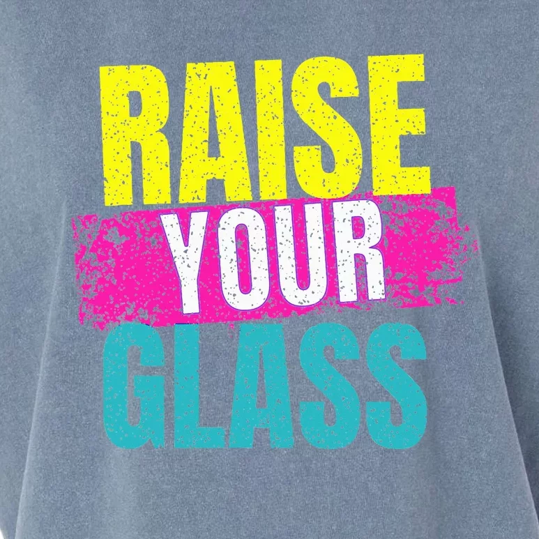 Raise Your Glass Garment-Dyed Women's Muscle Tee