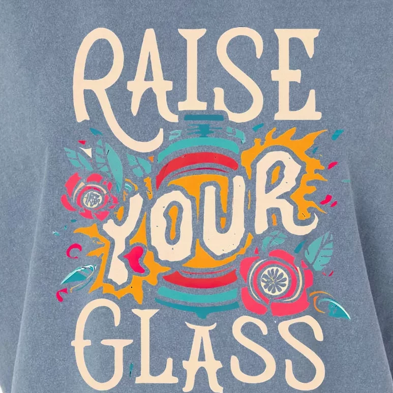 Raise Your Glass Garment-Dyed Women's Muscle Tee