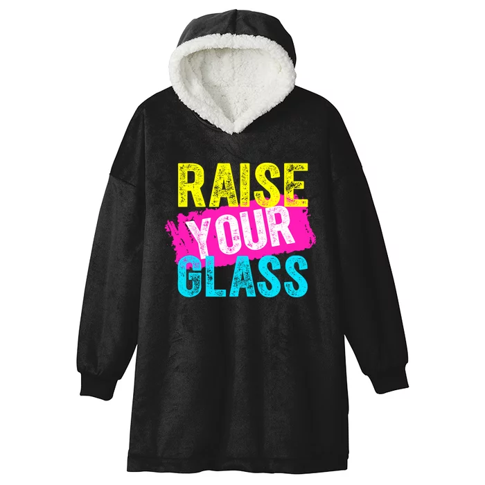 Raise Your Glass Hooded Wearable Blanket